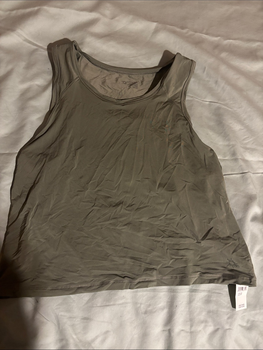 aerie Olive Green Scoop Neck Tank Top